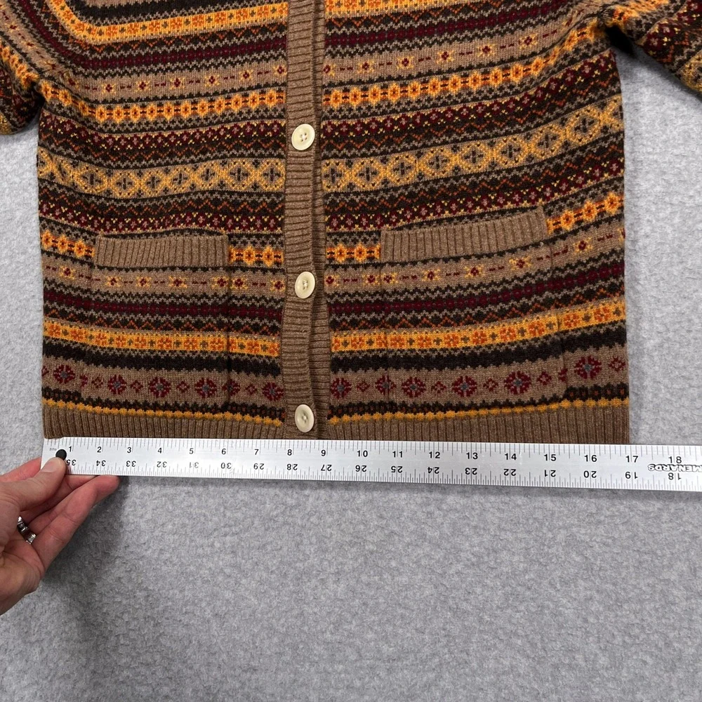 Alex Mill Francis Cardigan Womens XS Fair Isle Extrafine Merino Wool Sweater - Picture 7 of 12